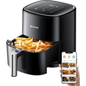 Resim Y22 1500W 5lt Akıllı Fritöz Siyah, Sağlıklı ve Pratik Yemek Pişirme Cihazı 