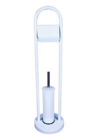 Resim Maxiflow Klozet Fırça & Kağıtlık Ayaklı Set 80cm Beyaz Diğer 