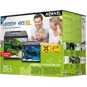 Resim Aquael Aquarium Set Day And Night Leddy 40xl Akvaryum Siyah 