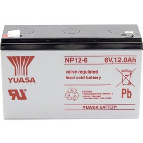 Resim Yuasa NP 12-6 6V 12Ah Bakımsız Kuru Akü - 02/2022 Üretim 