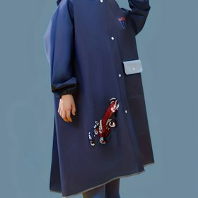 Resim Erkek Kız Çocuklar İçin Şık Araba Baskılı Kapüşonlu Yağmurluk, Uzun Kollu Kapüşonlu Yağmurlık Ceket, Dış Mekan Yağmura Dayanıklı Takım 