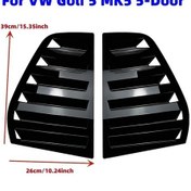 Resim Globalbloom For Golf 5 Volkswagen Golf 5 6 7 Araç Arka Cam Spoiler Siyah Kapak Modifikasyon 