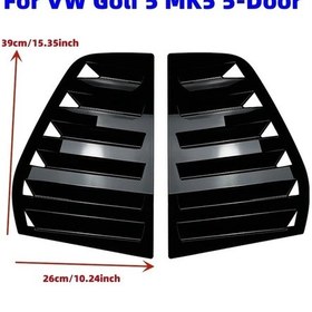 Resim Globalbloom For Golf 5 Volkswagen Golf 5 6 7 Araç Arka Cam Spoiler Siyah Kapak Modifikasyon 
