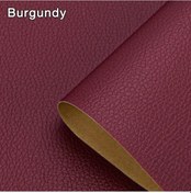 Resim Kendinden Deri İçin Onarım Yama Bant Ev Dıy Fix Kanepe Moto Araba Koltuğu Burgundy 10cm X 20cm 