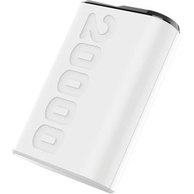 Resim Bix TPB24 20000MAH Pd 20W Usb-C ve Usb-A Qc 3.0 Çift Portlu 22.5W Süper Hızlı Şarj Destekli ve Dijital Ekranlı Mini Powerbank Beyaz 