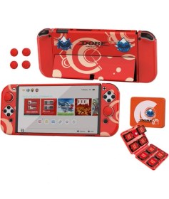 Resim Nintendo Switch OLED Çoklu Koruma Kiti 8 In 1 Dobe TNS-1192R 