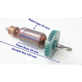 Resim Makita Tipi Hp 1640 - Hp 1641 Endüvi Rotor Kollektör 