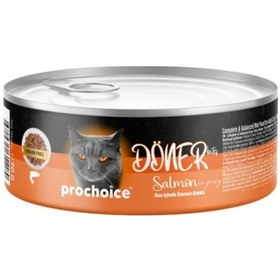 Resim Döner Bites Sos İçinde Somonlu Yetişkin Konserve Kedi Maması 6 Adet-70 Gr 