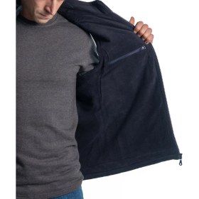 Resim Şensel, Reflektörlü Polarlı Yelek, Lacivert -118E1745- 