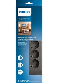 Resim Phılıps Spn3140a/62, 4 Soket, Akım Korumalı Priz, 900 Joules, 2mt Kablo, Gri 0 M 
