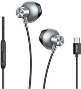 Resim Qedii Teknosepetim Type-C Kulakiçi Kablolu Kulaklık Mikrofonlu Iphone 15 Pro Max S24 Ultra Uygun Kulaklık 