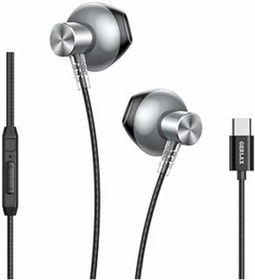 Resim Qedii Teknosepetim Type-C Kulakiçi Kablolu Kulaklık Mikrofonlu Iphone 15 Pro Max S24 Ultra Uygun Kulaklık 