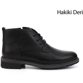 Resim Gönderi(R) Gönderi R Erkek Siyah Bağcıklı Kauçuk Taban Hakiki Deri Klasik Bot Dkmb82242607 