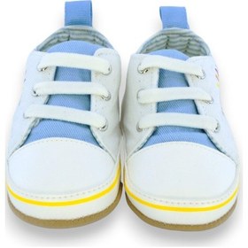 Resim Güneş Baskılı Lastikli Mavi Erkek Bebek Patik-g-2363 Mavi 
