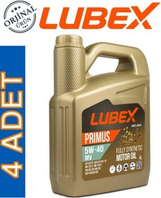 Resim Lubex Primus Mv 5W-40 Tam Sentetik Motor Yağı 4 x 4 L 
