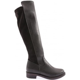 Resim Dgn 615-22k Kadin Fermuarli Knee High Çizme 615-2121-R4864 Siyah 