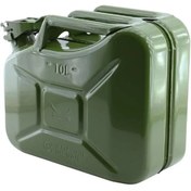 Resim Samorian Metal Benzin Bidonu 10 Litre Akaryakıt Mazot Taşıma Doldurma Depolama Bidonu + Aktarma 