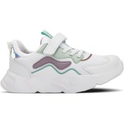 Resim Slazenger PESO I Çocuk Cırt Cırtlı Beyaz / Lila Sneaker 