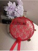 Resim PASAMİA Gelin Kına Tefi Kırmızı Renk 