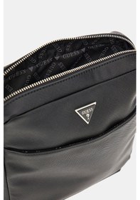 Resim Guess Erkek Saffiano Omuz Çantası - Siyah Siyah 