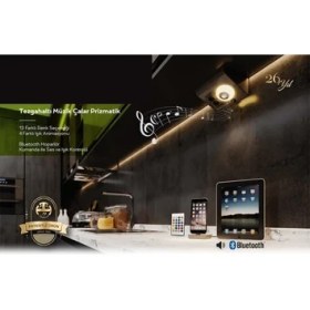 Resim Çağatay Elektrik Dolap ve Tezgah Altı Bluetooth Müzik Çalar Prizmatik Gümüş 