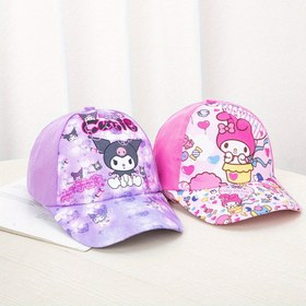 Resim Sanrio Kuromi My Melody Baskılı Gençler İçin Nefes Alabilir Günlük Beyzbol Şapkası Hip Hop Dome Duck Dil Şapka Rahat 