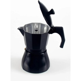 Resim PremiumPort Şık Siyah 6 Fincan Moka Cezve, 360 Ml, Keyifli Kahve Deneyimi 