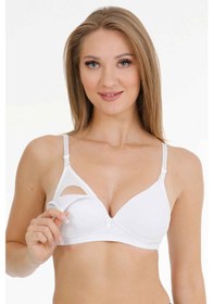 Resim Parlingerie Kaplı Emzirme Sütyeni Beyaz 3'lü 