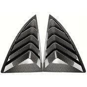 Resim Chuangyinshop For Tesla Model Y 2020-2024 Yan Pencere Panjurları For Modely-bright Carbon Abs Arka Çeyrek Panel Kapakları 2 Parça 