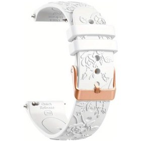 Resim Cloud011 Garmin Venu Sq Samsung 20mm Beyaz Kadın Akıllı Saat Kayışı 