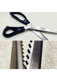 Resim Zig Zag Kesim Terzi Sürfile Makası 23.5 Cm 