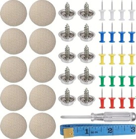 Resim Dream011 Bej Araç Tavan Kaplaması Tamir Kiti 65 Adet Perçin Ölçüm Bandı Tornavida 
