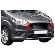 Resim Ford Courier Ön Panjur 5 Parça 2018 Üzeri Uyumlu Paslanmaz Çelik 