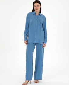 Resim Pierre Cardin Kadın İndigo Pantolon Kanvas-chino 50305978-vr028 Indigo 