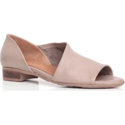 Resim Bueno Shoes Yanlardan Açık Deri Kadın Düz Sandalet 9N5112 