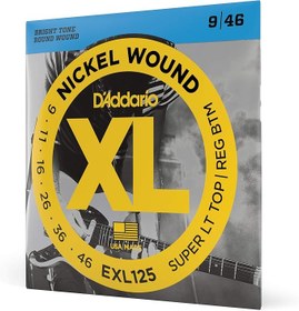 Resim Daddario Exl125 Elektro Gitar Tel Seti, Xl, 9-46, Super Light Top/ 