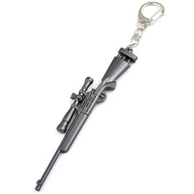 Resim Genel Markalar Pubg Metal Gri Keskin Nişancı Tüfeği Anahtarlık 