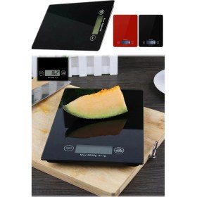 Resim Gültekin Dijital Mutfak Tartısı - 5 kg Kapasite, 1 Gram Hassasiyet, Şık Siyah Cam Tasarım 