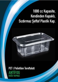 Resim Limera 1000 Cc Sızdırmaz Kap 100 Adet 