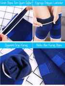 Resim Genel Markalar 1 Çift Sporcu Dizlik Seti Spor Basketbol Voleybol Dirsek Diz Koruma Elastik Bant Menisküs Bandı 