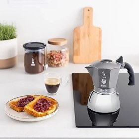 Resim Karokstore - Brikka Indüksiyon: 4 Cups Ocak Üstü Bol Köpüklü Espresso Pişirici - 170ML - Alt Hazne: Dış Paslanmaz Çelik Iç Alüminyum - Patentli Güvenlik Valfi - Indüksiyon Ocak Türleri Için Uygundur 