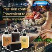 Resim Sızdırmaz 120ml PE Yağ Şişesi Seti ile Kanvas Çanta, Taşınabilir & Yağ, Sirke & Soya Sosu için İdeal, Mutfak, BBQ, Piknik, Kamp için Mükemmel - Evrensel, Şarj Edilmemiş, Kibrit Yok - Sevgililer Günü, Anneler Günü, Şükran Günü, Noel, Yılbaşı için Etkileyici Hediye 