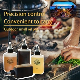 Resim Sızdırmaz 120ml PE Yağ Şişesi Seti ile Kanvas Çanta, Taşınabilir & Yağ, Sirke & Soya Sosu için İdeal, Mutfak, BBQ, Piknik, Kamp için Mükemmel - Evrensel, Şarj Edilmemiş, Kibrit Yok - Sevgililer Günü, Anneler Günü, Şükran Günü, Noel, Yılbaşı için Etkileyici Hediye 