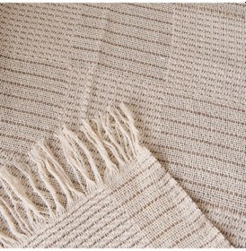 Resim Soft Dalinda Koltuk Şalı - Kahverengi - 170x230 Cm Renkli 