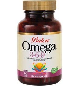 Resim Balen Omega 3-6-9 Yağ Asitlerini İçeren Yumuşak Kapsül 