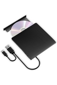 Resim MultiZone USB 3.0 Type-C Harici DVD RW Yazıcı Okuyucu Ultra İnce Taşınabilir CD DVD Sürücü 