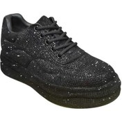 Resim Guja 24k439 Kalın Taban Taşlı Fantazi Kadın Spor Ayakkabı Siyah 