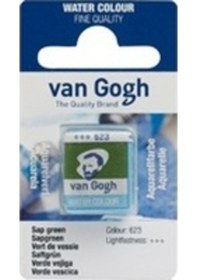 Resim Talens Van Gogh 1/2 Tablet Sulu Boya 623 Sap Green 