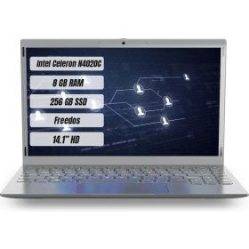 Resim Hometech Alfa 640C Intel Celeron N4020C 8 GB 256 GB SSD Freedos 14.1" Hd Taşınabilir Bilgisayar 