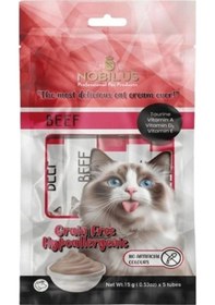 Resim Nobılus Dana Etli Kedi Krema Ödülü 5x15g 